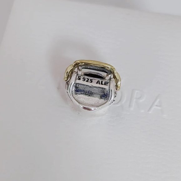 Pandora Philadelphia Eagles NFL Football Helmet Charm 14K Gold and S925 Silver - Picture 3 of 8
